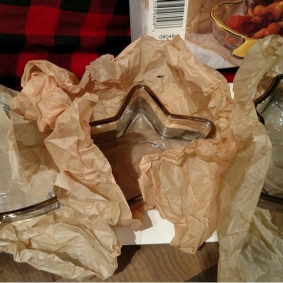 Vintage Indiana Glass Votive Holders, Candy/Nut Dishes Holiday Tree, Star & Bell - Picture 6 of 10